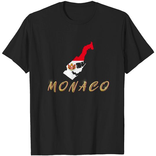 Discover Monaco Flag T-Shirt