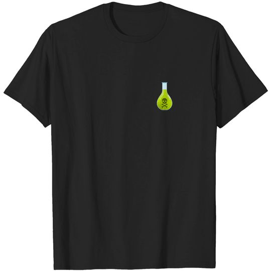Discover Poison Bottle T-Shirt Poison Bottle Pocket - Left Side Graphic