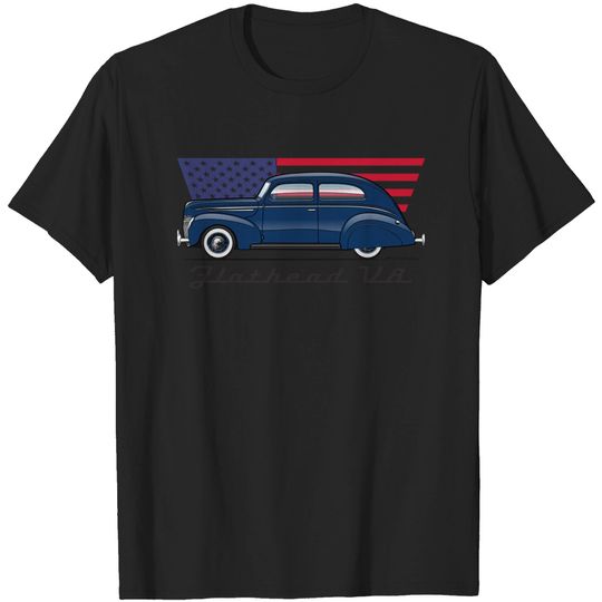 Discover Flathead V8-Jefferson Blue - 1939 Sedan - T-Shirt