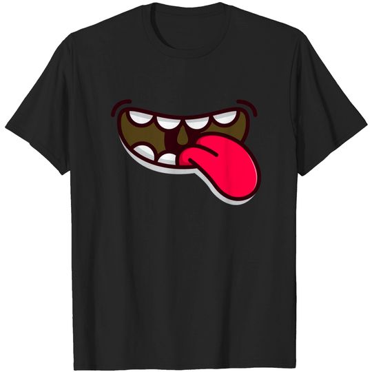 Discover Funny Mouth - Mouth Mask - T-Shirt