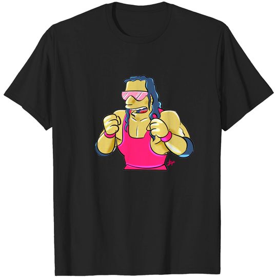 Discover "Bret Hart (Smpsns Inspired T)" - Bret Hart - T-Shirt