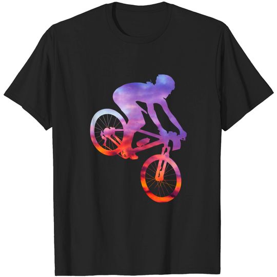 Discover Silhouette Bike T-Shirt Mountain Bike Downhill Silhouette