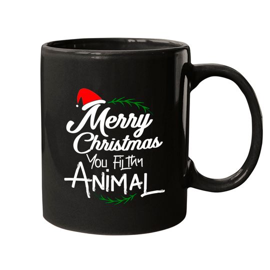 Discover Merry Christmas You Filthy Animal Xmas Tree Mugs