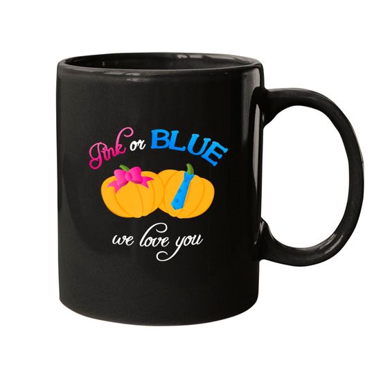 Discover Halloween Gender Reveal We Love You Little Pumpkin Mugs