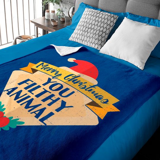 Discover Merry Christmas You Filthy Animal Baby Blankets
