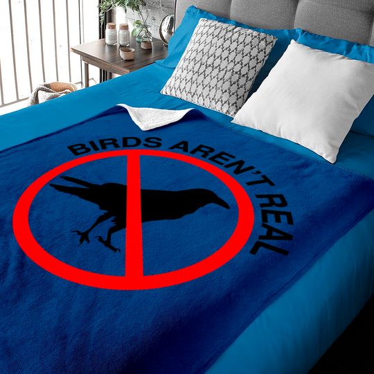 Discover Birds Aren't Real Prohibited Sign Baby Blankets