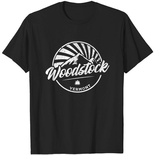 Discover Woodstock Vermont Vintage Outdoor Graphic T-Shirt