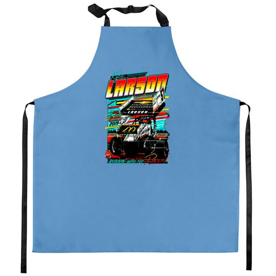 Discover Kyle Larson Racing Car Kitchen Aprons