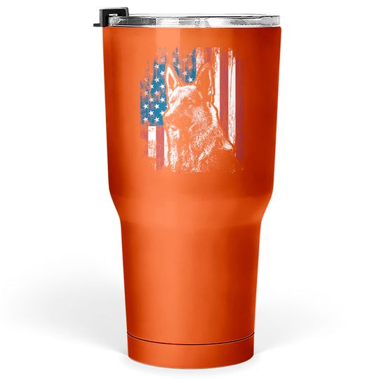 Discover German Shepherd 4th of July American Flag Tumblers 30 oz Gifts