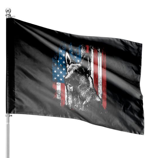Discover German Shepherd 4th of July American Flag House Flags Gifts