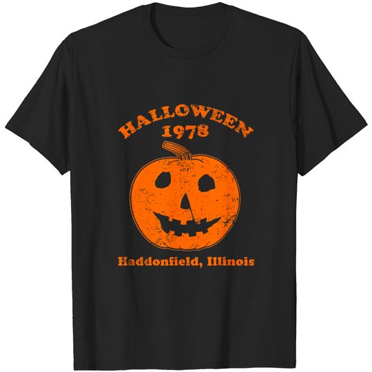 Discover Halloween1978 Holiday Spooky Myers Pumpkin Haddonfield T Shirt