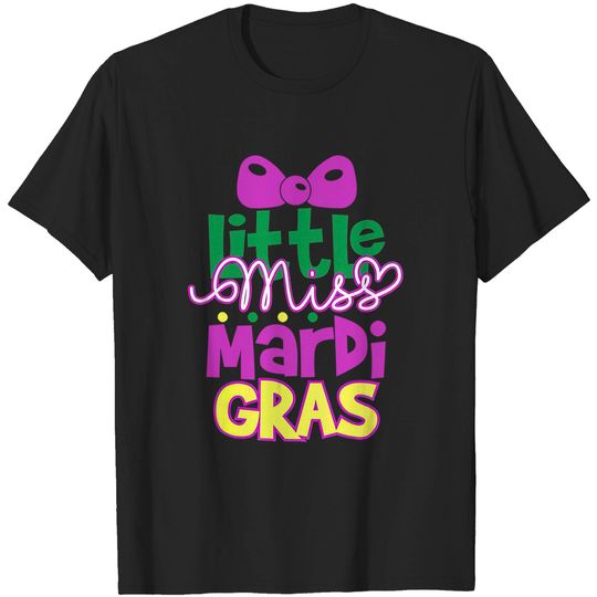 Discover Little Miss Mardi Gras - Mardi Gras Costume Girl Kids T-Shirt