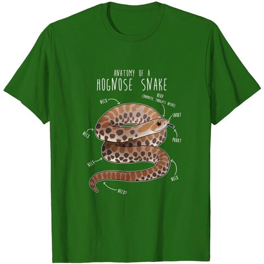 Discover Anatomy of a Hognose Snake - Snake - T-Shirt