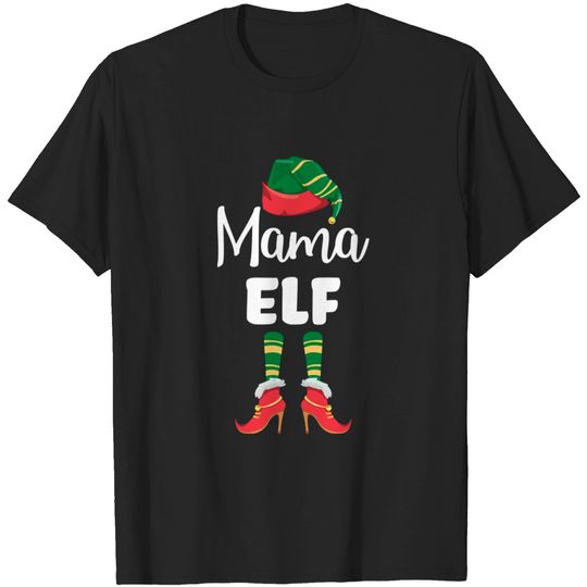 Discover Christmas Mama Elf - Christmas - T-Shirt