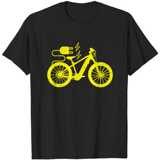 Discover Silhouette Bike T-Shirt Electric Bicycle Silhouette