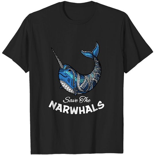 Discover Save The Narwhals Funny T-Shirt