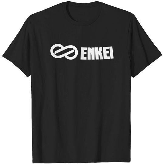 Discover 2x Enkei Wheel Logo Die cut Stickers Decals Col T-shirt