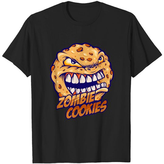 Discover Cookies Angry Zombie Biscuit Mod - Cookies Monster - T-Shirt