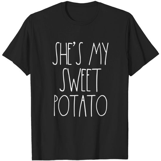 Discover Thanksgiving Couples Shirts She's My Sweet Potato I Yam Set T-Shirt