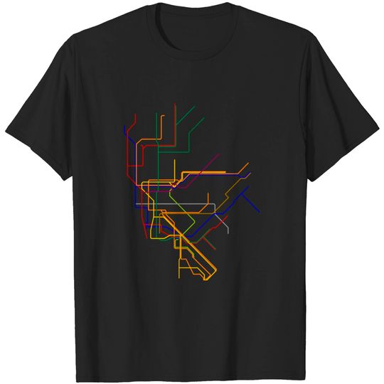 Discover New York Subway Lines - New York - T-Shirt