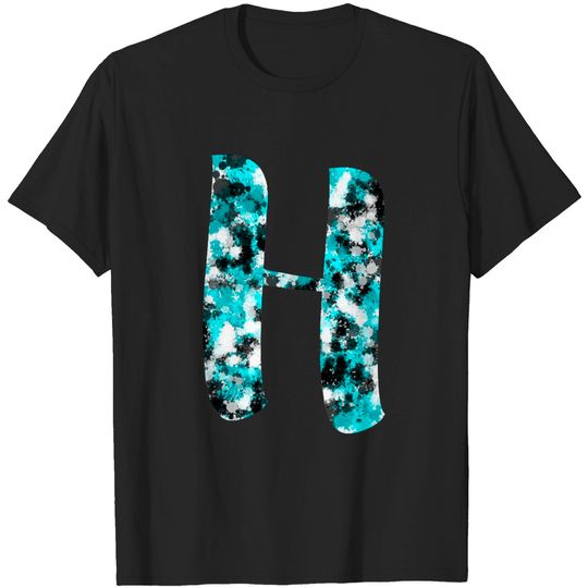 Discover Paint Splash Letter H - Letter H - T-Shirt
