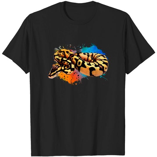 Discover Ball Python Watercolor Reptile Keeper Paint Splash T Shirt T-Shirt
