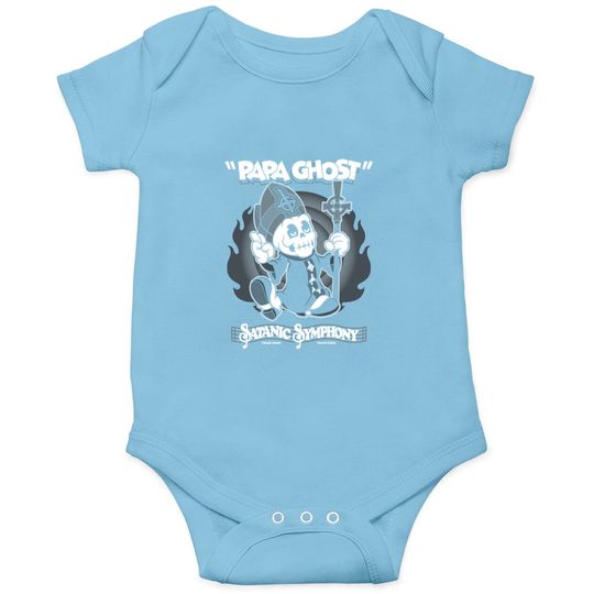 Discover Papa Ghost - Vintage Cartoon Satanic Symphony - Creepy Cute Goth - Ghost - Onesies