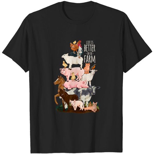 Discover Farm Memes T-Shirt Life is better on the Farm