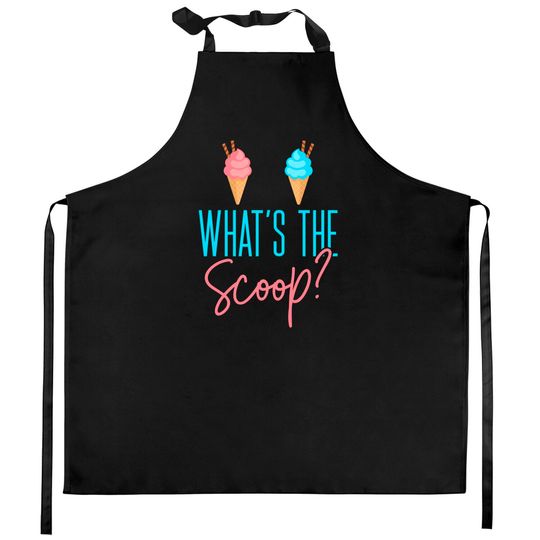 Discover Ice Cream gender reveal - What the Scoop? Kitchen Aprons