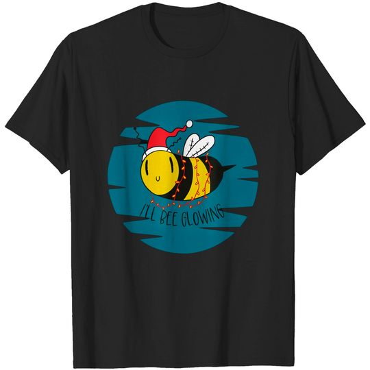 Discover Glowing Christmas Bee Glowfly T-shirt