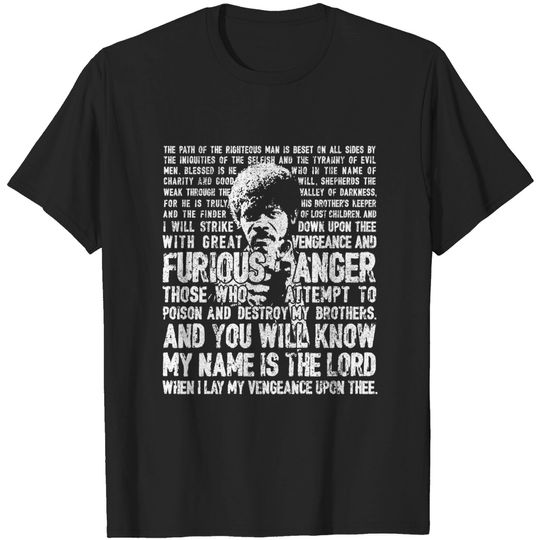 Discover Ezekiel 25:17 - Jules Winnfield - Jules Winnfield - T-Shirt