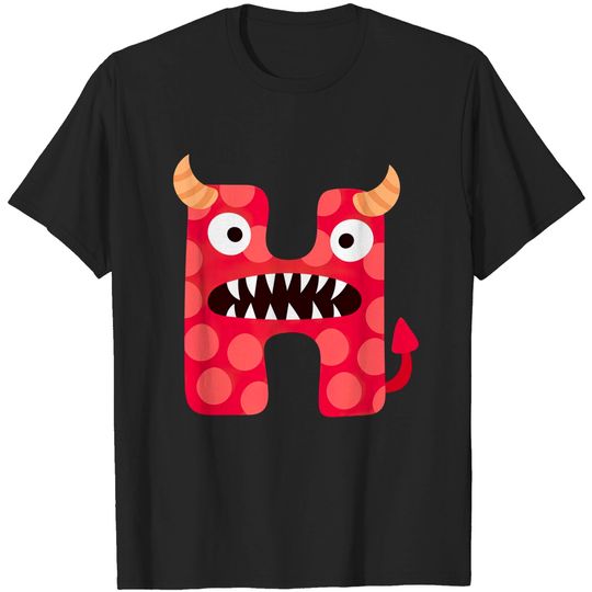 Discover Letter H - Monster Halloween Alphabet - Letter H - T-Shirt