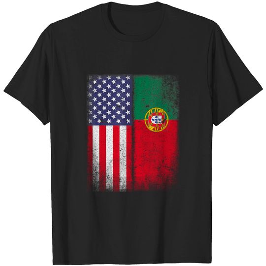 Discover Portuguese American Flag Portugal Usa T Shirt