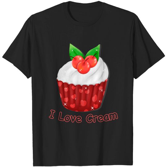 Discover I Love Cream - Cream - T-Shirt