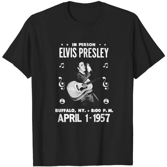 Discover Elvis Presley Official Gig Poster T-Shirt