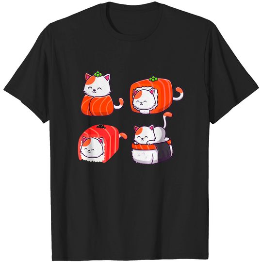 Discover Persian Cat Sushi Roll T Shirt