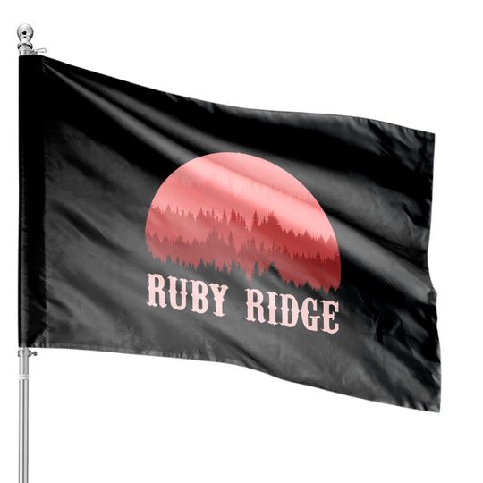 Discover Remember Ruby Ridge Idaho Gift House Flags