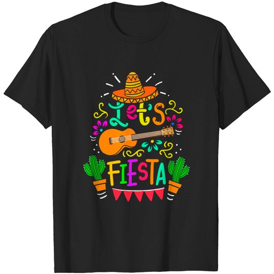 Discover Cinco De Mayo Mexican Guitar Cactus T-Shirt