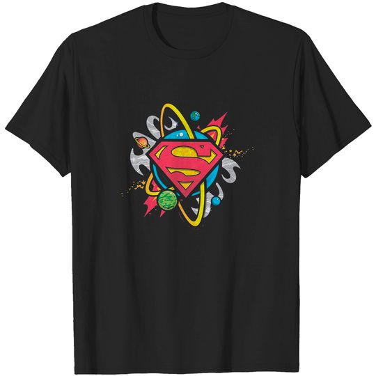 Discover Superman Logo Solar System T-Shirt