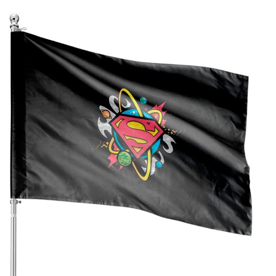 Discover Superman Logo Solar System House Flags