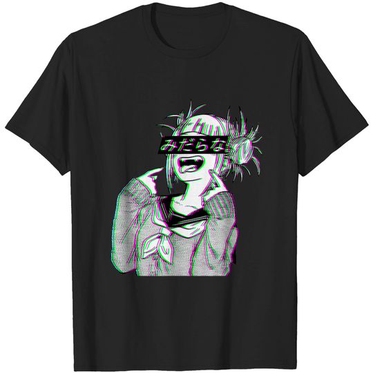 Discover Waifu Anime Neko | Vaporwave | Glitch Manga Girl T-Shirt