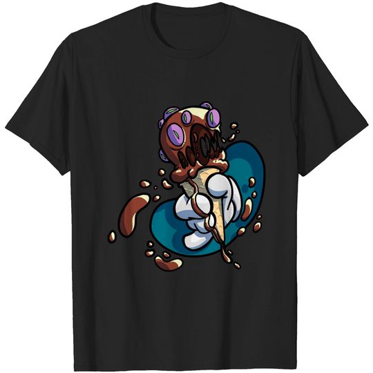 Discover Eyes Scream - Chocolate - Ice Cream - T-Shirt