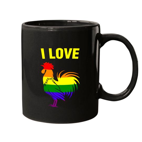 Discover I Love Cock Mugs Rainbow Flag LGBT Gay Pride Parade