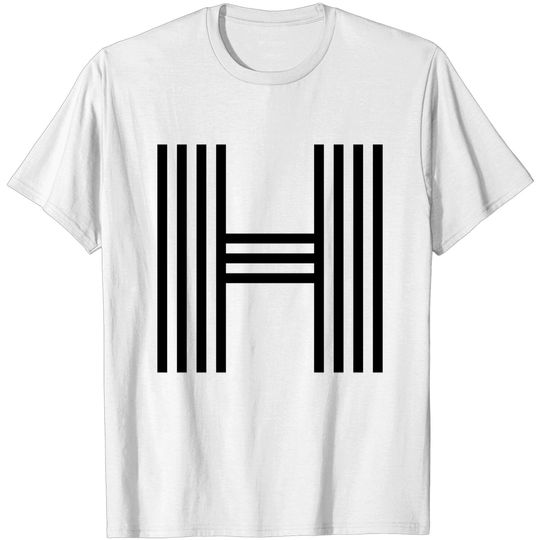 Discover Vibrant Uppercase Letter H T-Shirt - Trendy Alphabet Design