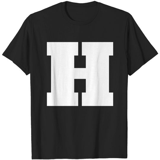 Discover Eye-catching Uppercase Letter H T-Shirt - Gift Idea