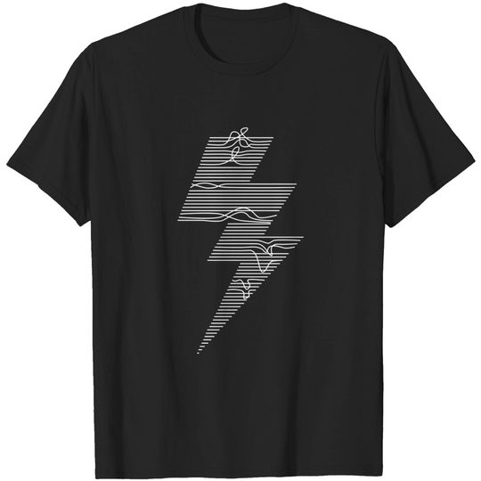 Discover Power lines - Minimalist - T-Shirt