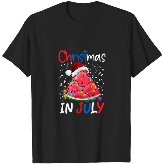 Discover Watermelon Christmas Tree Christmas In July T-Shirt