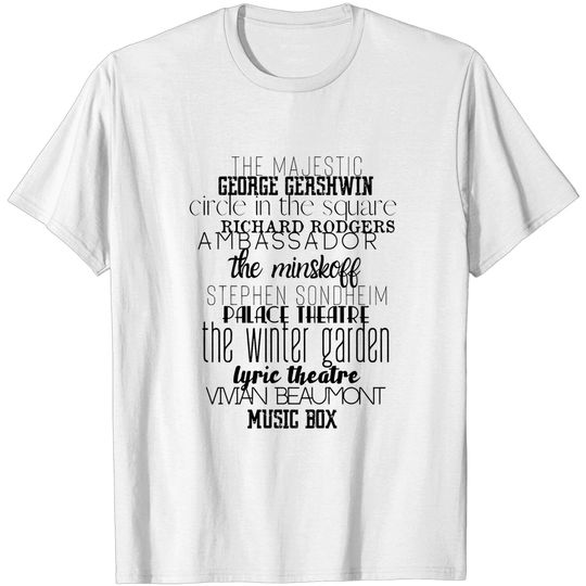 Discover Broadway Theaters - Broadway - T-Shirt