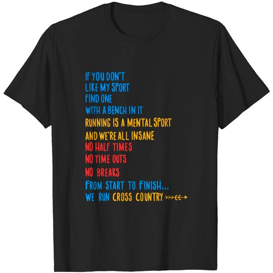 Discover Country T-Shirt We Run Cross Country Running Shirt CC Runner