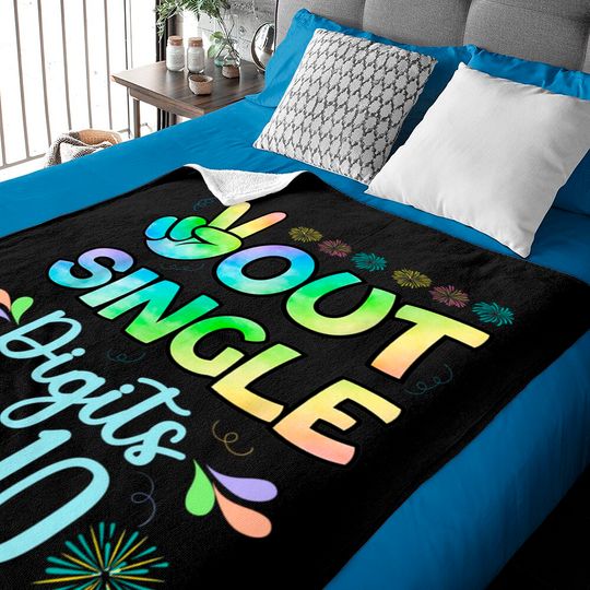 Discover Peace Out Single Digits I'm 10 kids Baby Blankets